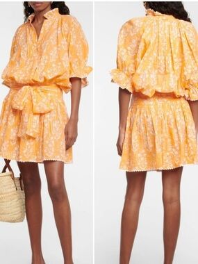 Juliet Dunn London Dress Floral Cotton Blend
MIni Bow Ruffle